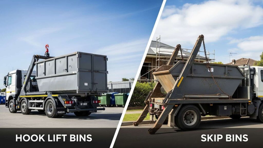 How Hook Bins differ from Skip Bins